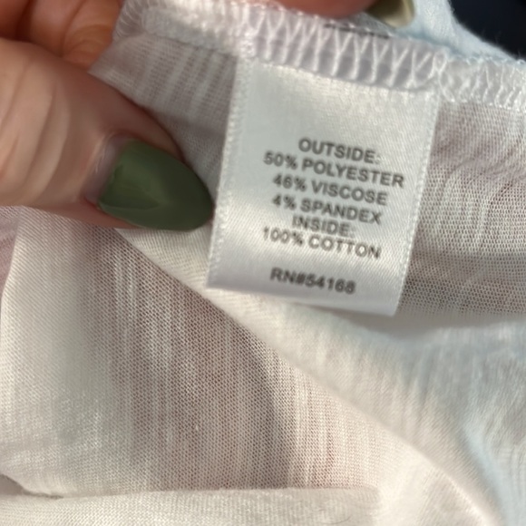 Elliott Lauren Double Layer Knit Top Connected Long Sleeves Crewneck Size XS - Picture 8 of 9